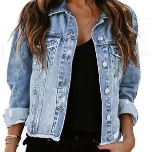 Sidefeel Women's Denim Jacket - M